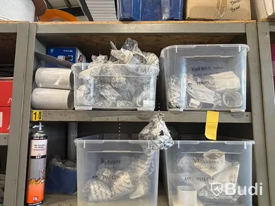 Lot of plumbing/HVAC items, air source heat pumps, assorted parts and units.
