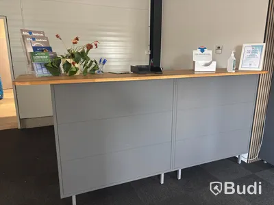 Reception desk and office desk
