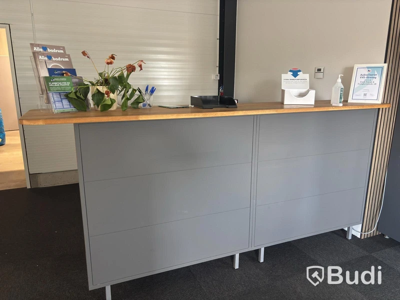 Reception desk and office desk