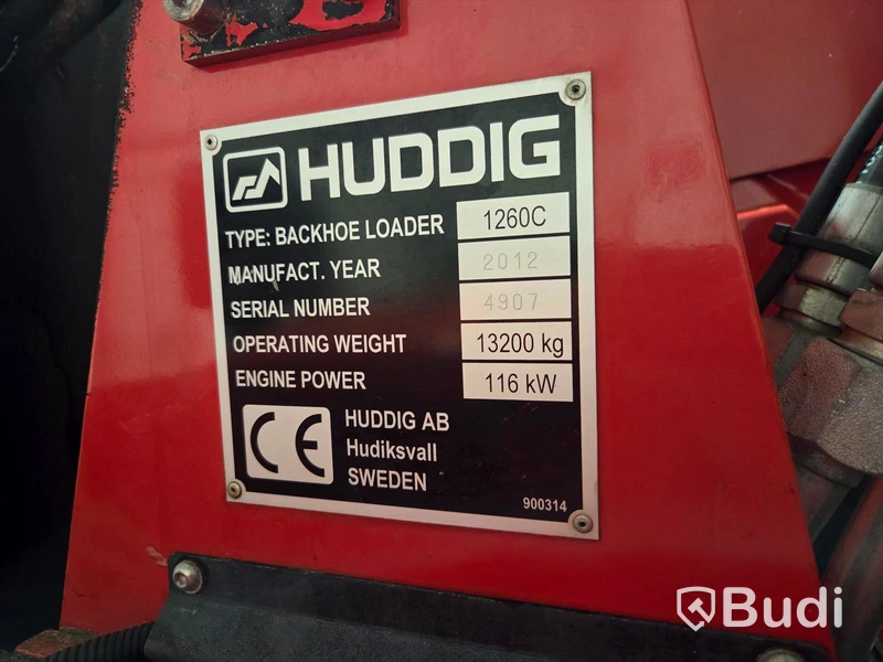 Grävlastare Huddig 1260C -2012