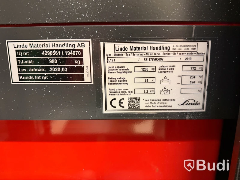 Ledstaplare Linde L12i - 2019, 13h