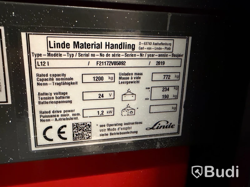 Ledstaplare Linde L12i - 2019, 13h