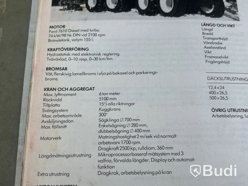 Kvistmaskin Bruun 761 H  | 1985