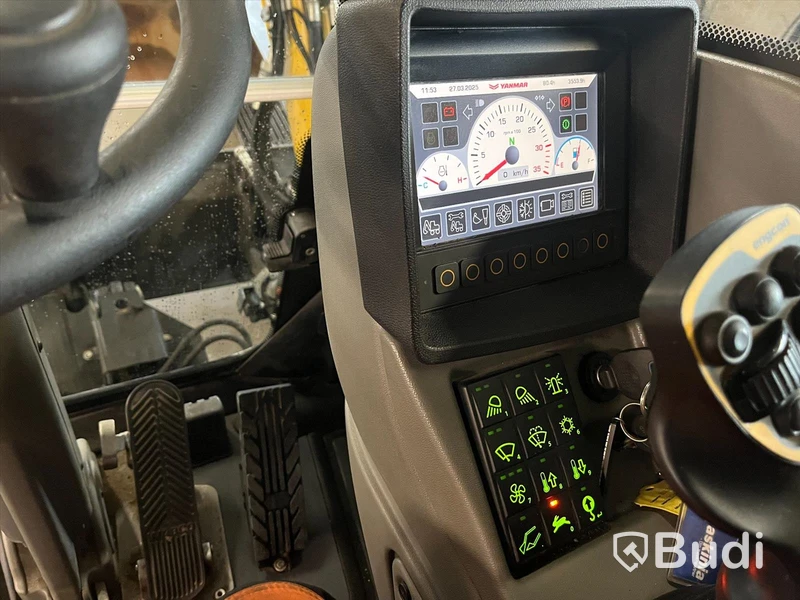 Hjulgrävare Yanmar B95W -2019 | Tiltrotator | Vagn
