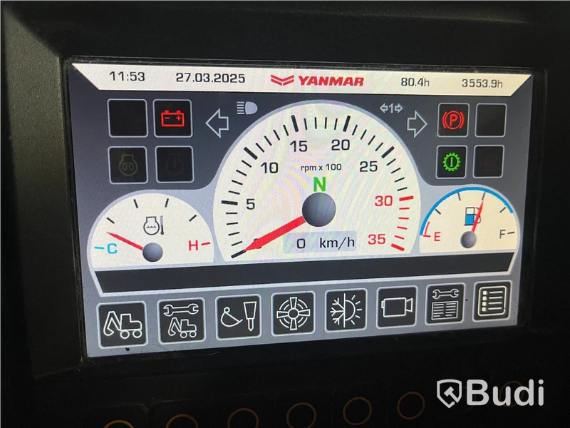 Hjulgrävare Yanmar B95W -2019 | Tiltrotator | Vagn