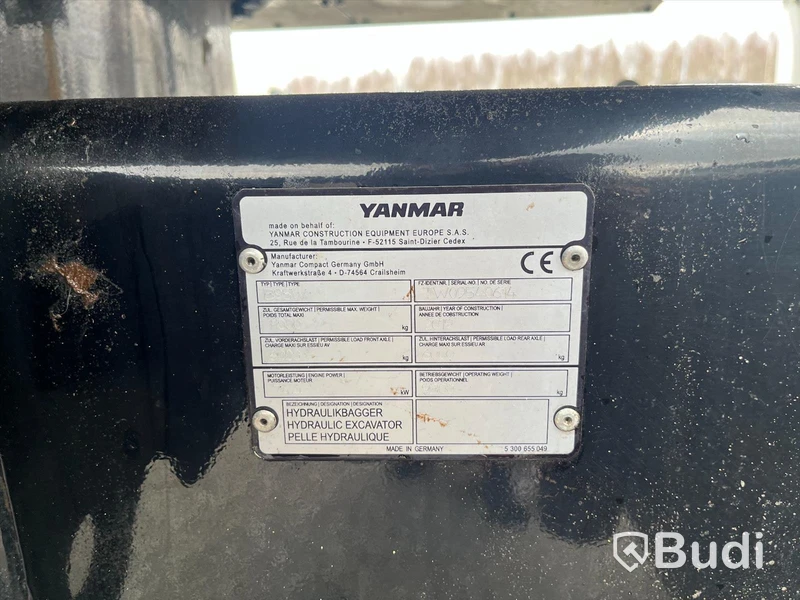 Hjulgrävare Yanmar B95W -2019 | Tiltrotator | Vagn