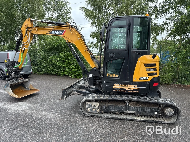 Bandgrävare med tilrotator Sany SY50U, -2024