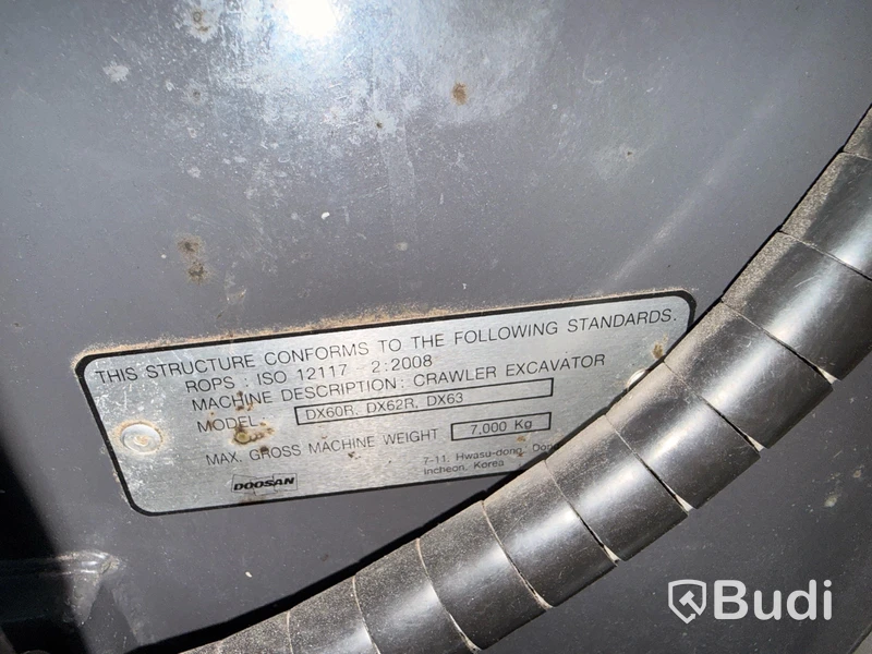 Bandgrävare Doosan DX62R -2014