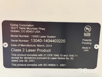 Laser engraving machine, Epilog Laser Fusion