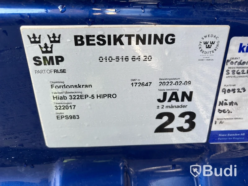 Kranväxlare Scania R520 8X4*4 -2015 | Hiab 322 EP-5 Hipro | Hooklift XR18