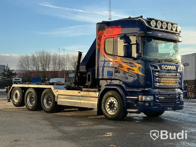 Kranväxlare Scania R520 8X4*4 -2015 | Hiab 322 EP-5 Hipro | Hooklift XR18