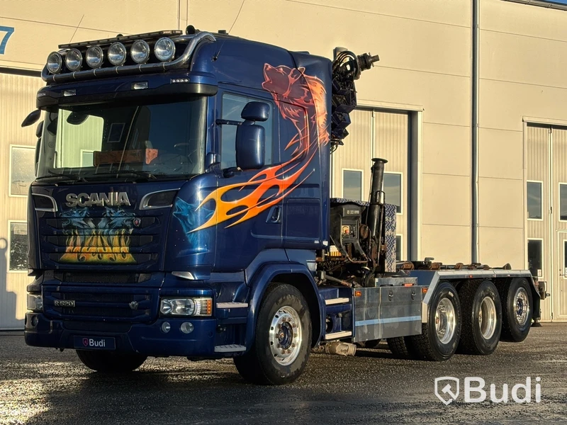 Kranväxlare Scania R520 8X4*4 -2015 | Hiab 322 EP-5 Hipro | Hooklift XR18