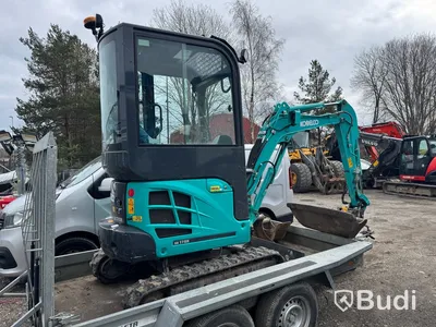Minigrävare Kobelco 1.9 ton inkl. maskinsläp Brenderup