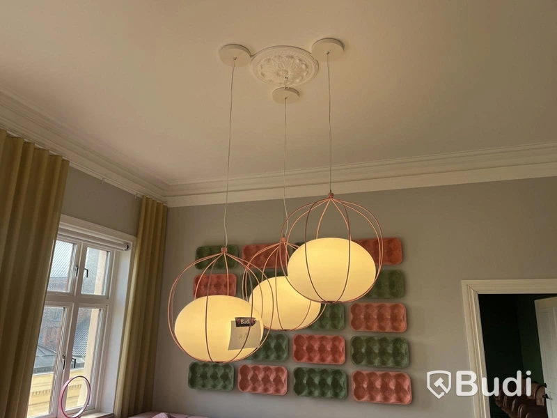 3 st. Exklusiv taklampa "Hoop Pendant" från "Zero".