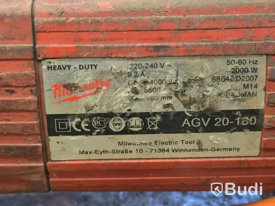 Vinkelslip | Milwaukee AGV 20-180
