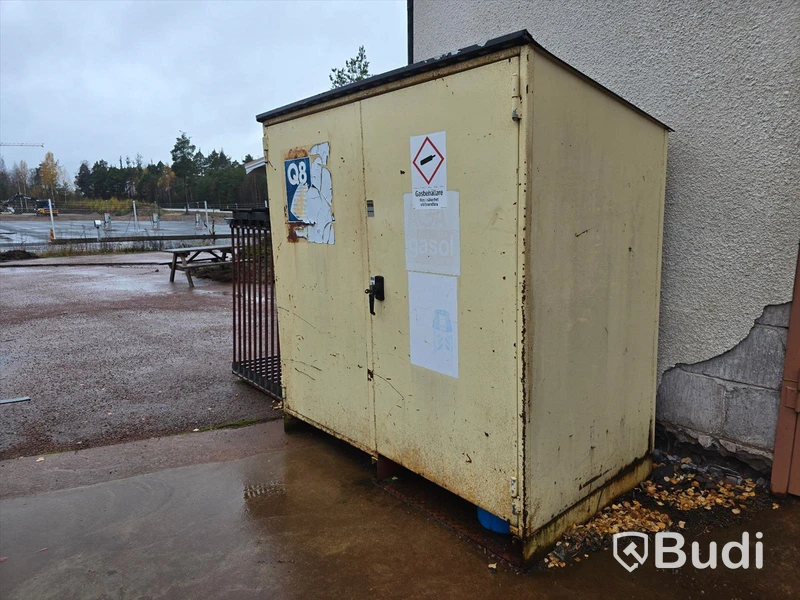 Plåtskåp för gastuber
