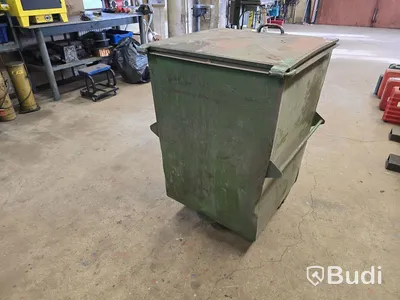 Liten plåtcontainer med lock