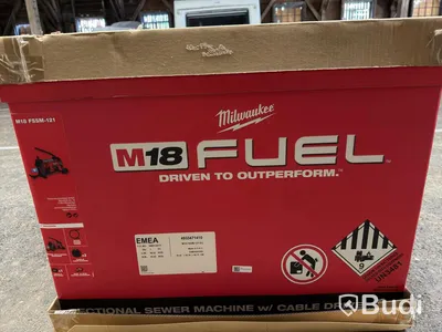Batteridriven avloppsrensmaskin Milwaukee M18 FUEL M18 FSSM-121 | Oanvänd
