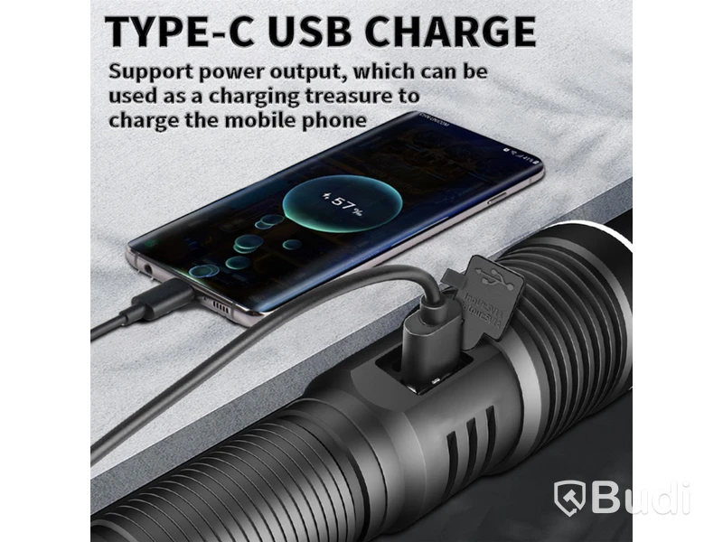 Parti med ficklampor med inbyggd powerbank, totalt 14 st - fri frakt
