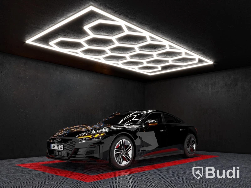 LED hexagon belysning 4840 x 2430 mm - fri frakt