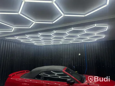 LED hexagon belysning 4840 x 2430 mm - fri frakt