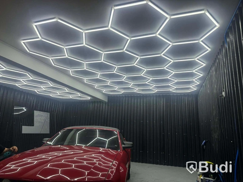 LED hexagon belysning 4840 x 2430 mm - fri frakt