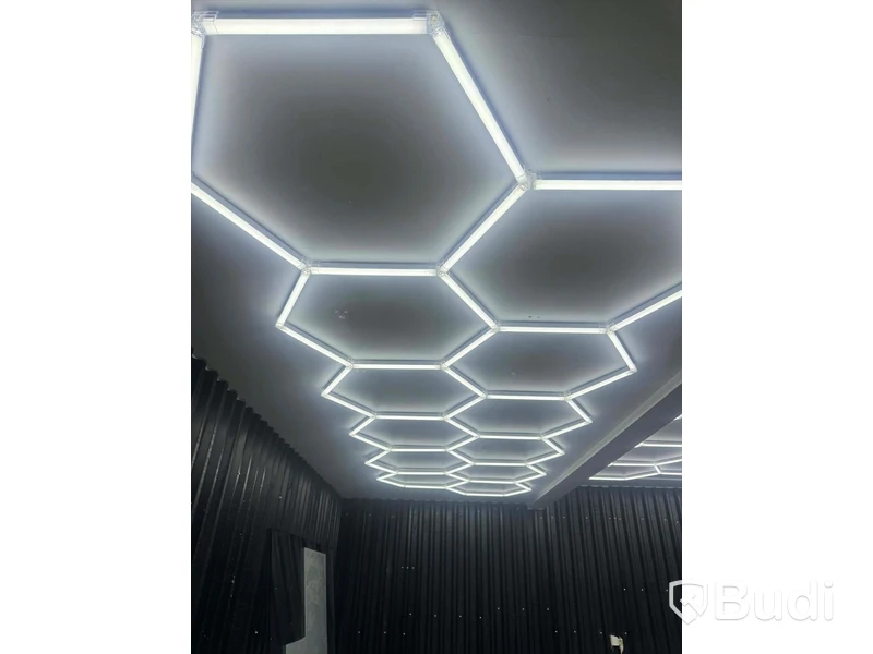 LED hexagon belysning 4840 x 2430 mm - fri frakt