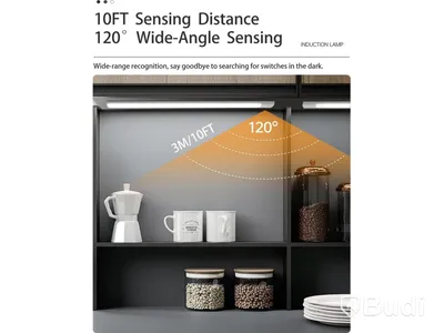 Parti av totalt 7 st trådlösa LED sensorlampor, 10 cm - fri frakt