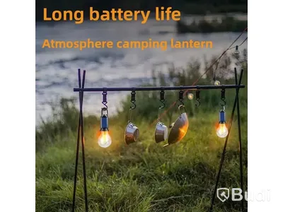 Parti av totalt 7 st solcellsdrivna campinglampor LED, spetsig - fri frakt