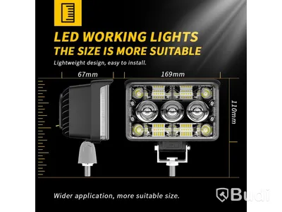 Parti med 6 st arbetsbelysningar Led ,stormbeam 120 - fri frakt