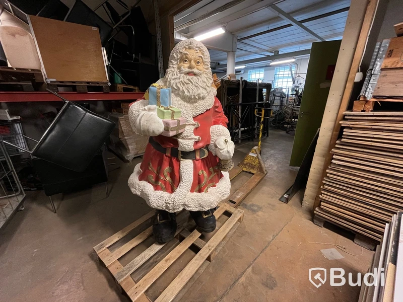 Jultomte i glasfiber ca 160 cm hög