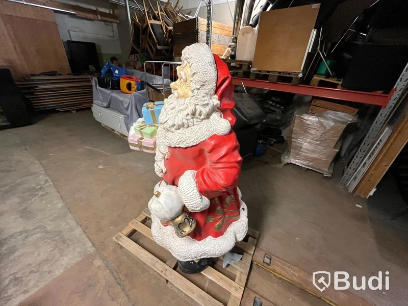 Jultomte i glasfiber ca 160 cm hög