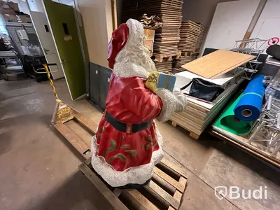 Jultomte i glasfiber ca 160 cm hög
