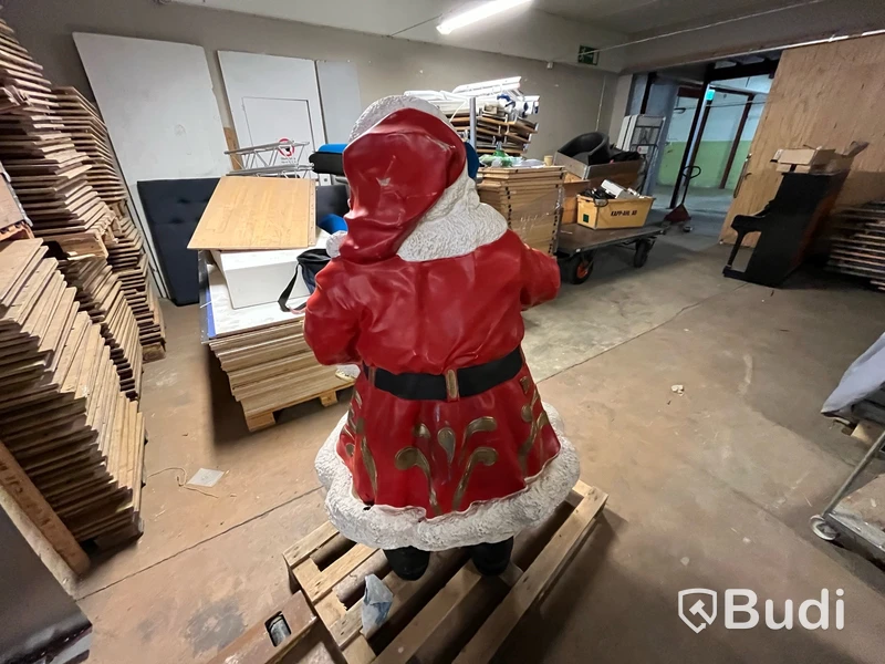 Jultomte i glasfiber ca 160 cm hög