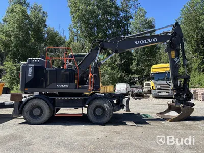 Volvo EW160E wheeled excavator - 2020 | GPS 3D system | Trailer