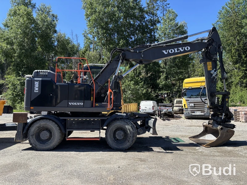 Volvo EW160E wheeled excavator - 2020 | GPS 3D system | Trailer