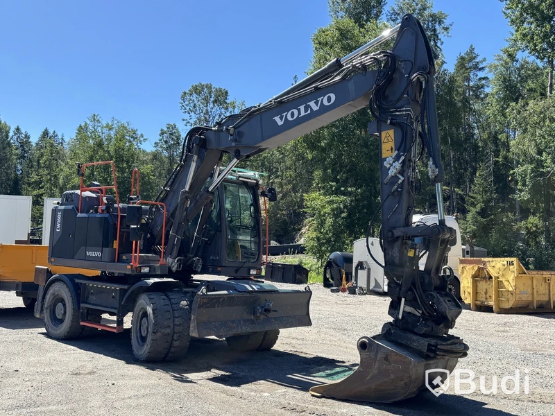 Volvo EW160E wheeled excavator - 2020 | GPS 3D system | Trailer