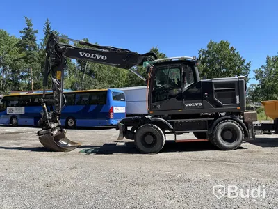 Volvo EW160E wheeled excavator - 2020 | GPS 3D system | Trailer