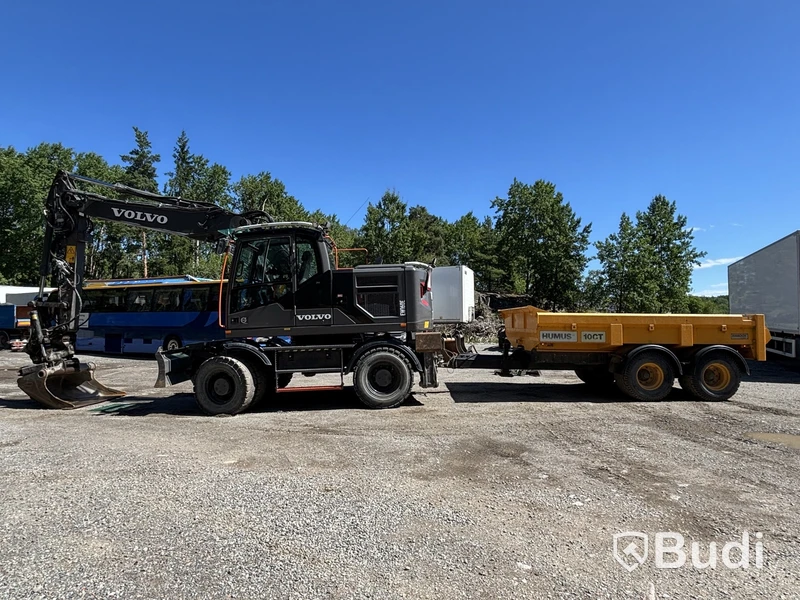 Volvo EW160E wheeled excavator - 2020 | GPS 3D system | Trailer