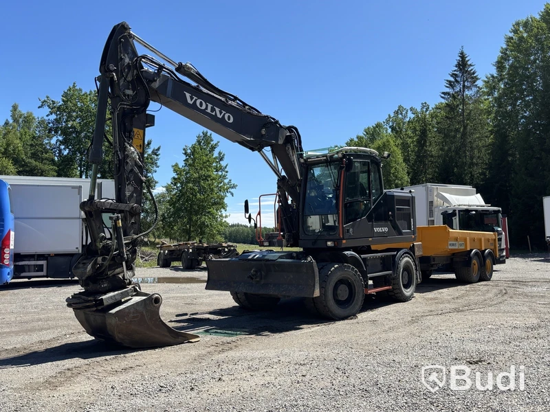 Volvo EW160E wheeled excavator - 2020 | GPS 3D system | Trailer