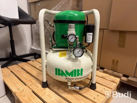 Kompressor, Bambi BB8-240, 660 W, 8 bar (tyst kompressor)