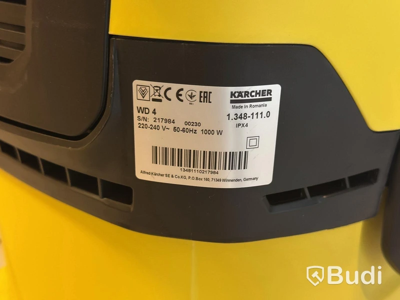 Kärcher WD 4 Vacuum Cleaner, 1000 W