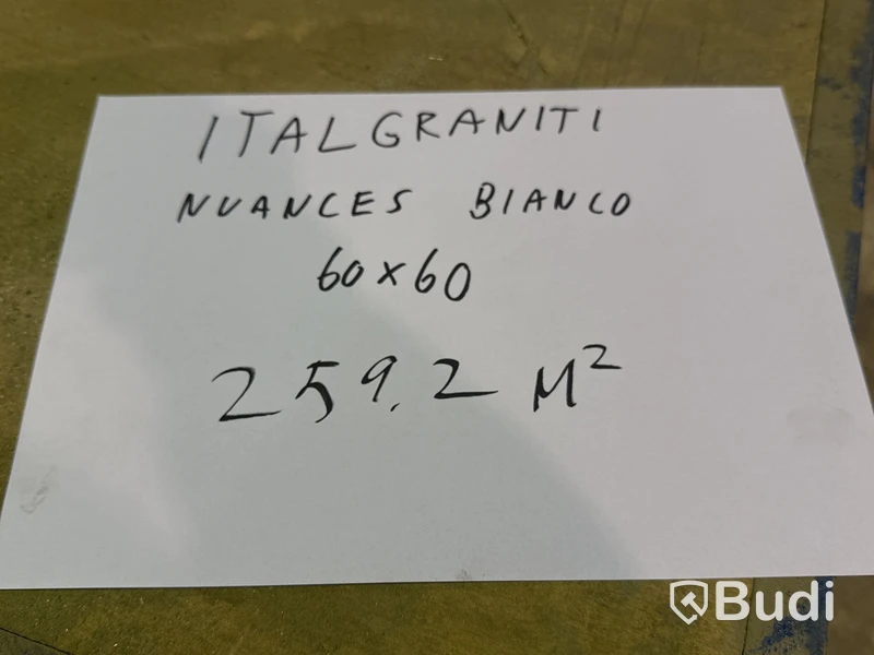 259 kvm kakel Italgraniti Nuances Bianco | 6 pall | 60x60 cm
