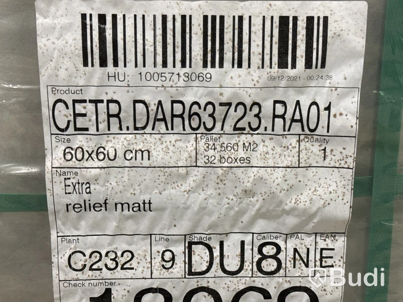 275 kvm kakel Rako CETR.DAR63723 | Relief Matt | 8 pall | 60x60 cm