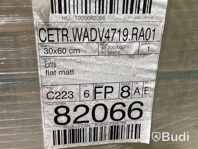 129,5 kvm kakel Rako CETR.WADU4719 | White Matt | 3 pall | 30x60 cm