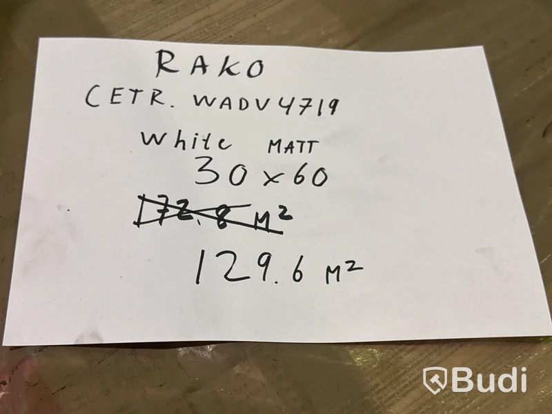 129,5 kvm kakel Rako CETR.WADU4719 | White Matt | 3 pall | 30x60 cm