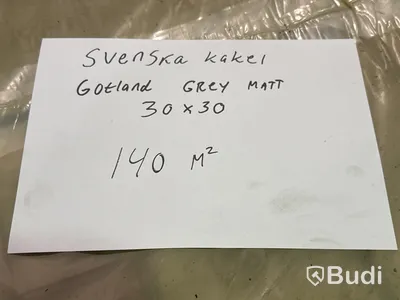 140 kvm kakel Svenska Kakel Gotland Grey Matt | 3 pall | 30x30 cm