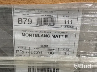 112 kvm kakel Inter-Matex Mont Blanc Matt | 3 pall | 60x60 cm