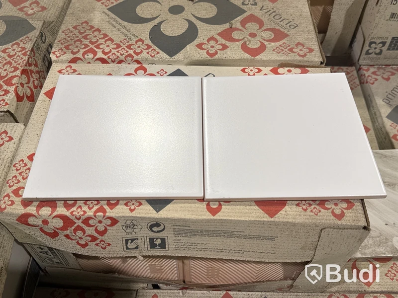 350 kvm kakel Primus Vitoria Branco Mate | 4 pall | 15x15 cm