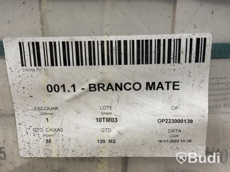 350 kvm kakel Primus Vitoria Branco Mate | 4 pall | 15x15 cm